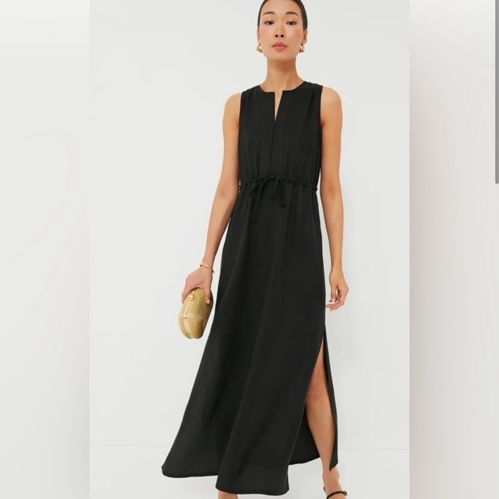 Emerson fry sleeveless tencel slit dress